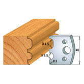 CMT 690.007 PROFILE KNIVES FOR INSERT SHAPER SYSTEM SP 1-37/64”x5/32” (40x4mm)